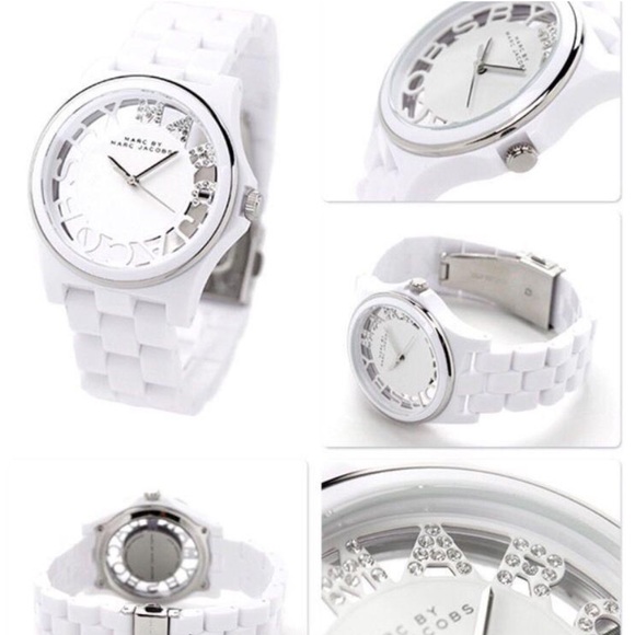 MARC BY MARC JACOBS (MBM4571) WHITE ACRYLIC WATCH - Picture 2 of 8